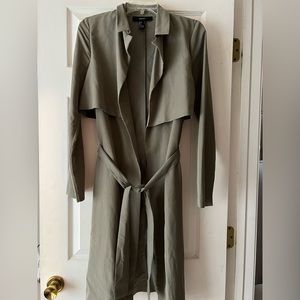 Lightweight Green/grey trenchcoat-Forever21 size Small